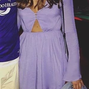 Bell Sleeve Cut Out Romper